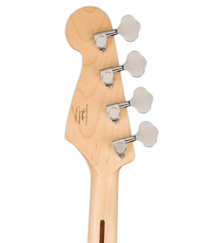 Carrilhão da guitarra baixo Fender modelo Squier Bronco Bass Short Scale LRL Black