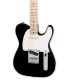 Poplar body of the electric guitar Fender model Squier Sonic Tele MN BK