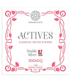 Package cover of the string set Knobloch 300ADQ Actives QZ Double Silver