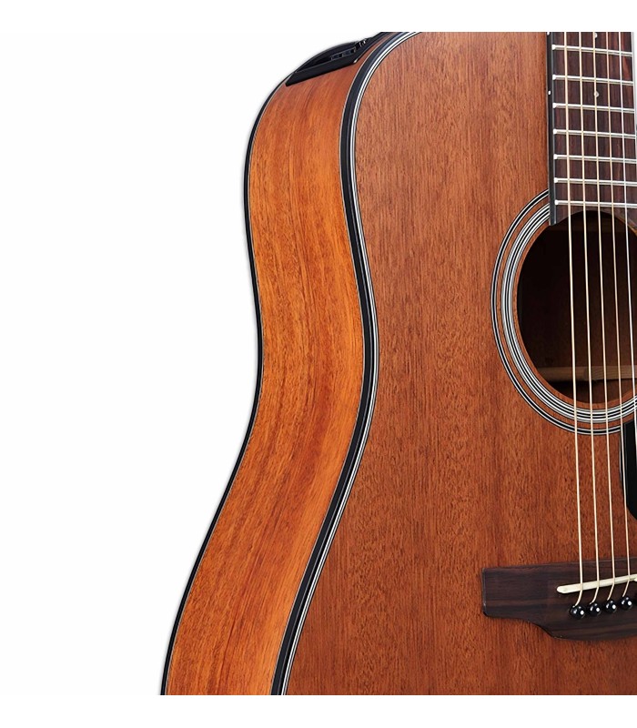 Mahogany top and sides of the electroacoustic guitar Takamine model GD11MCE-NS CW Dreadnought