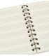 Folhas do caderno pautado Agifty modelo N 1030 6 Pautas Baixo