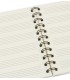 Pages of the ruled paper Notebook Agifty model N 1030 6 Scores Horizontal