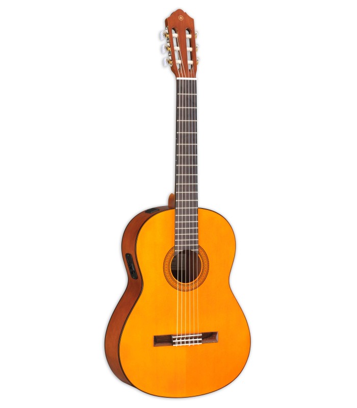 Guitarra clássica Yamaha modelo CGX102 eletrificada
