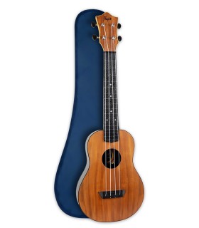 Ukulele concerto Flight modelo TUC 55 Travel Acácia com saco