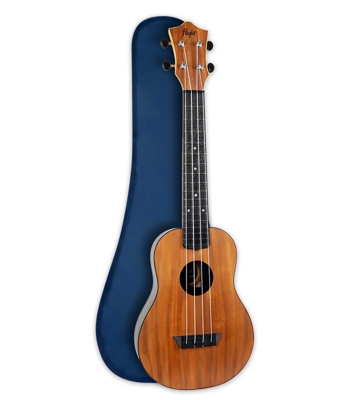 Concert ukulele Flight model TUC 55 Travel Acacia with bag
