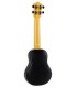 Rounded ABS back of the concert ukulele Flight model TUC 55 Travel