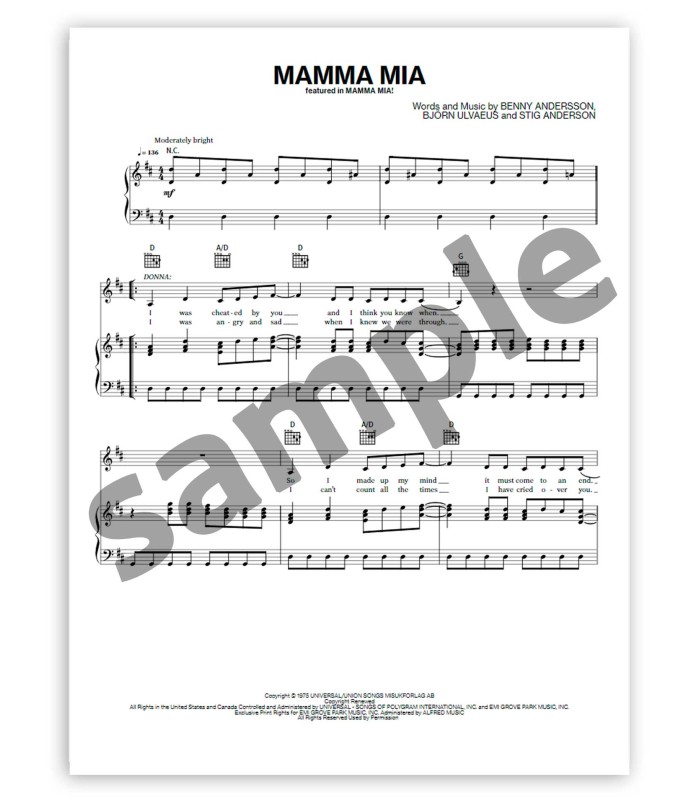 Amostra do livro The Best of ABBA HL