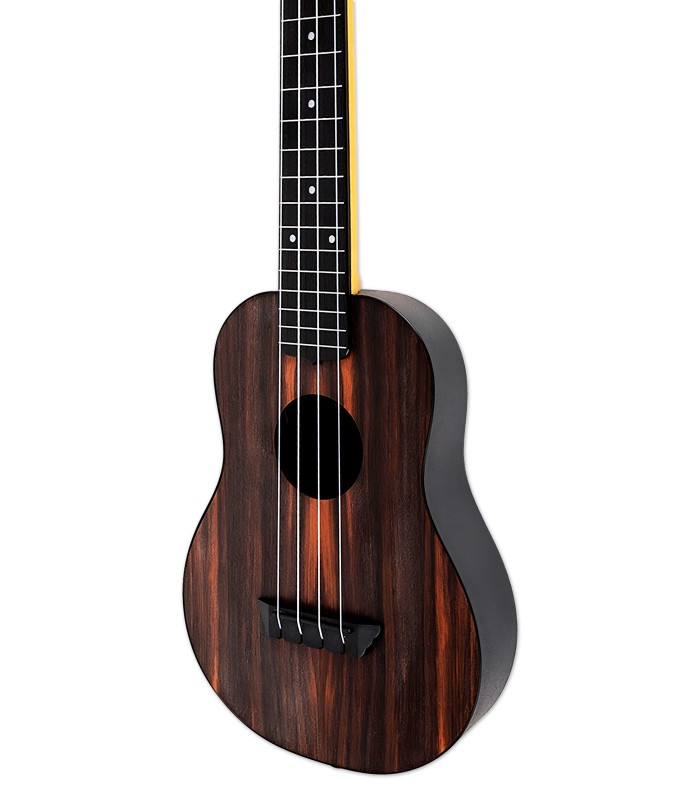 Amara wood top of the concert ukulele Flight model TUC 55 Travel Amara