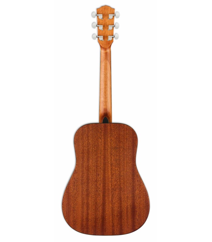 Sapele back and sides of the folk guitar Fender model FA-15 3/4 Black