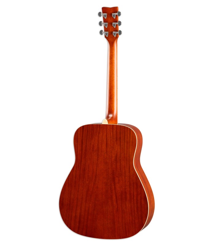 Fondo y aros en caoba de la guitarra folk Yamaha modelo FG820 AB