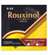 Capa da embalagem do jogo de cordas Rouxinol modelo R45 com asa para bandolim de 10 cordas