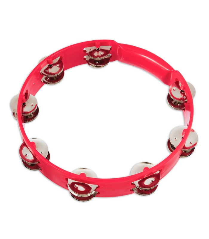 Pandeireta LP modelo LPA191 de 10" com aro em cor vermelho
