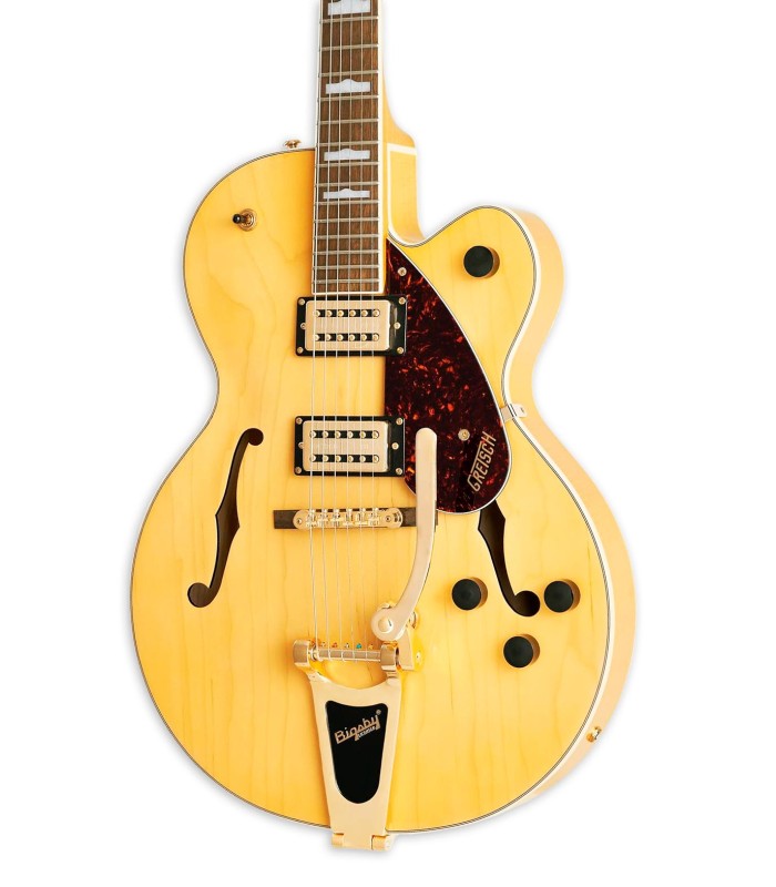 Body, pickups and Bigsby of the electric guitar Gretsch model G2410TG Streamliner