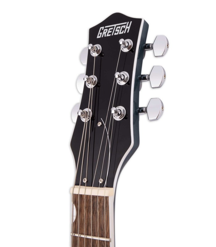 Cabeça da guitarra elétrica Gretsch modelo G5222 Electromatic Double Jet BT Jade Grey Metallic