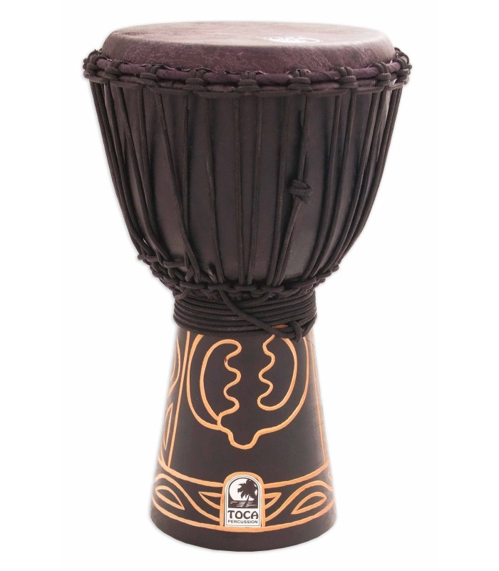 Djembe Toca Percussion modelo ABMD 8 Freestyle Rope Tuned con acabado Black Mamba