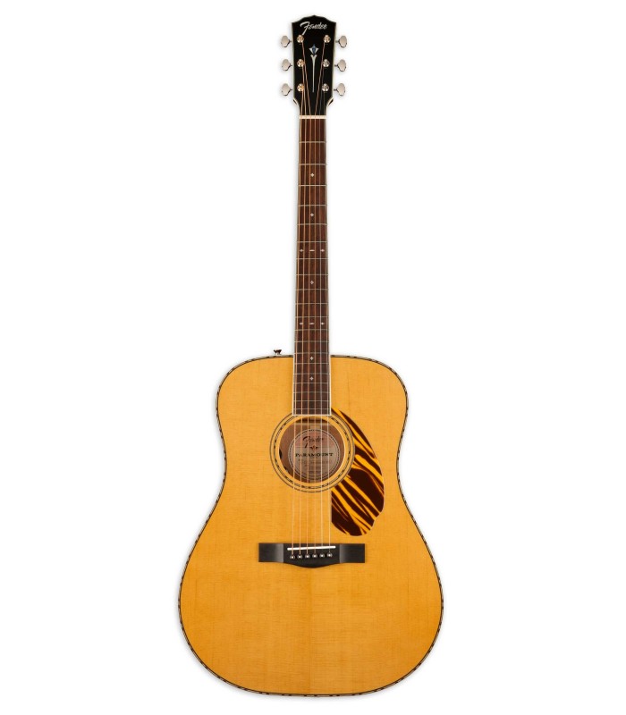 Electroacoustic guitar Fender model Paramount PD-220E Dreadnought in natural color