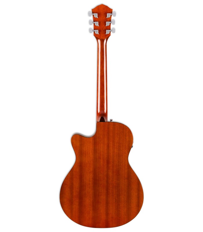 Fundo e ilhargas em mogno da guitarra eletroacústica Fender modelo FA 135CE Concert V2 All Mahogany