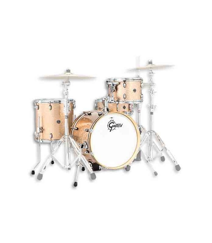 Photo of the Drums Gretsch model Catalina Club Jazz without Cymbals in shine natural color