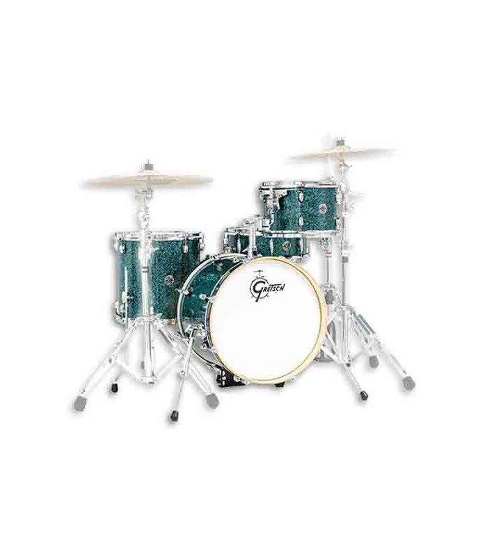 Foto da Bateria Gretsch modelo Catalina Club Jazz en el color verde brillante