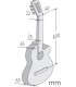 Measurements of the flamenco guitar Alhambra model 3F CT E1