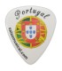 Púa Artcarmo de 0.73mm con ilustración de la bandera de Portugal para guitarra
