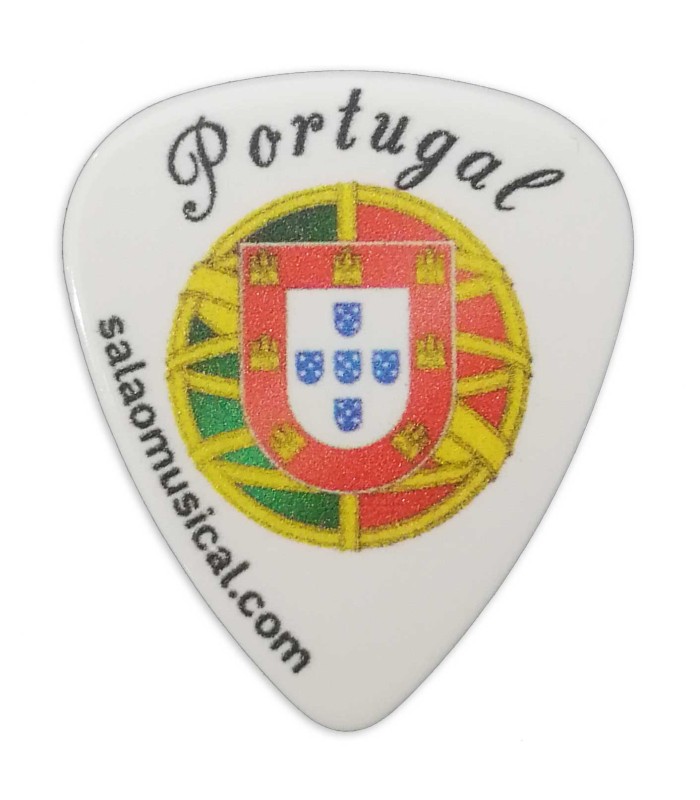 Púa Artcarmo de 0.73mm con ilustración de la bandera de Portugal para guitarra