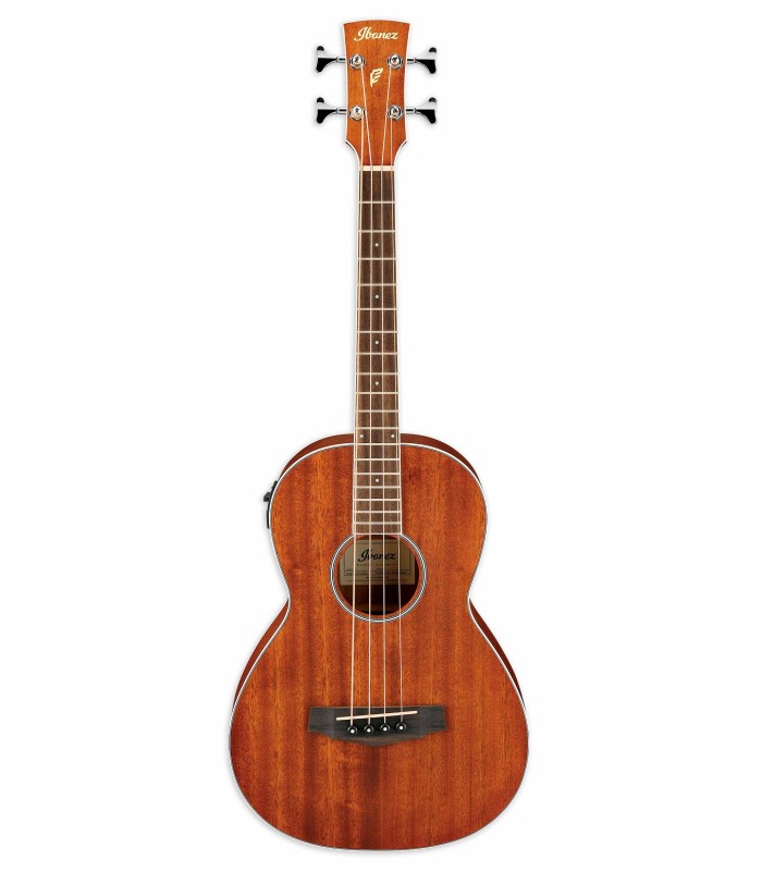 Electroacoustic bass guitar Ibanez model PNB14E OPN Parlor with Okoume top