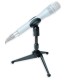 Suporte de mesa Quik Lok modelo A-188 com microfone (microfone não incluído)