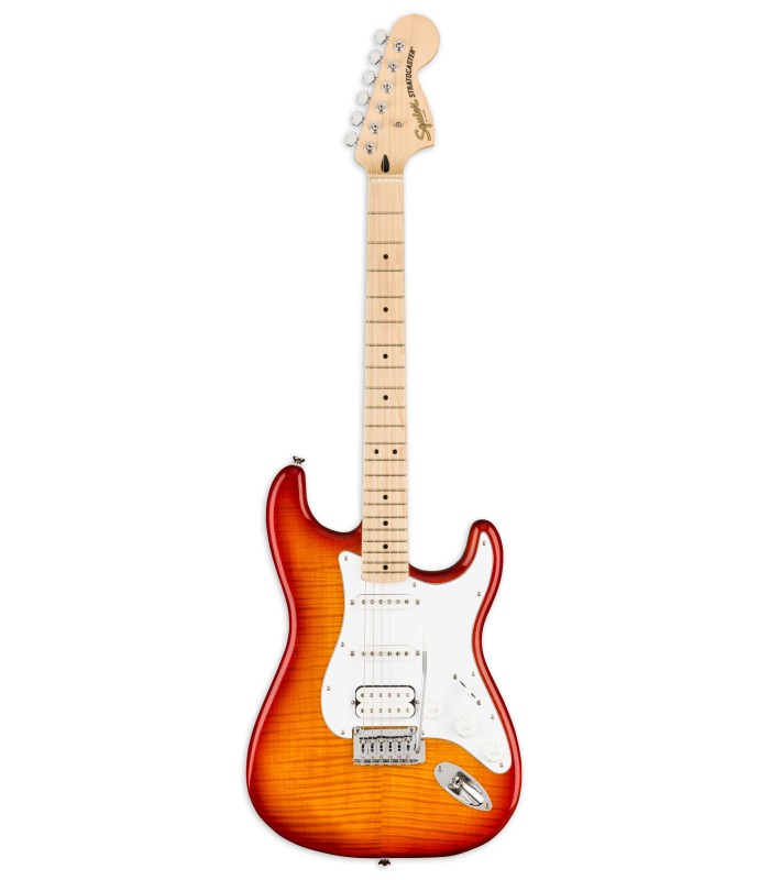 Guitarra eléctrica Fender Squier modelo Affinity Stratocaster FMT HSS MN SSB