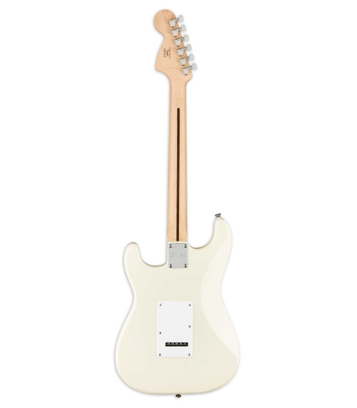 Espalda de la guitarra eléctrica Fender Squier modelo Affinity Stratocaster MN OLW