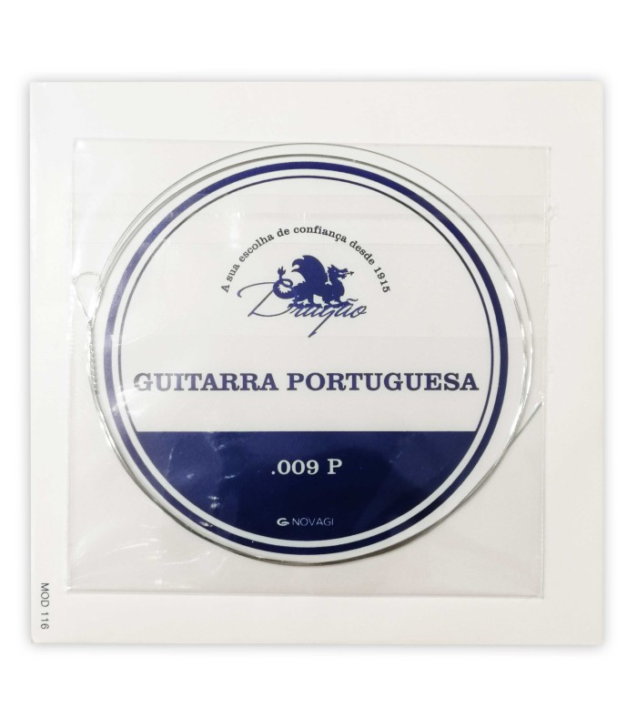 Individual string Dragão model 856 of 009 gage 1st B stainless steel for Portuguese guitar