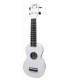 Soprano ukulele Mahalo model MR1WT in white with a high gloss finish