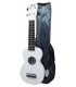 Soprano ukulele Mahalo model MR1WT in white with a bag