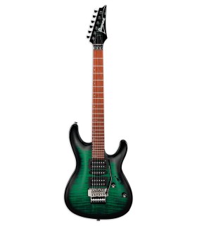 Electric guitar Ibanez model KIKOSP3 TEB with Transparent Emerald Burst finish