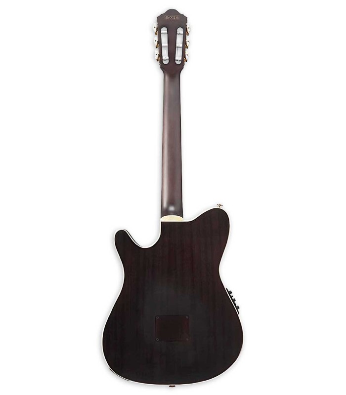 Sapele back and sides of the electroacoustic guitar Ibanez model TOD10N TKF Tim Henson Signature