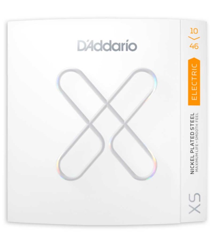 Package cover of the string set DAddario model XSE1046 for electric guitar