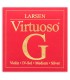 Corda individual Larsen modelo Virtuoso 4ª Sol com bola para violino de tamanho 4/4