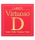 Cuerda individual Larsen modelo Virtuoso 3ª Re con Bola para violino de tamaño 4/4