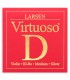 Cuerda individual Larsen modelo Virtuoso 3ª Re con Bola para violino de tamaño 4/4