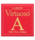 Corda individual Larsen modelo Virtuoso 2ª Lá com bola para violino de tamanho 4/4