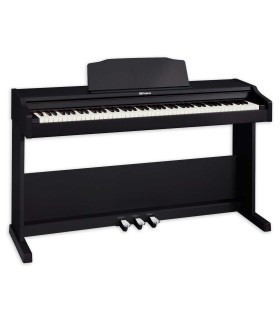 Piano digital Roland modelo RP102 com 88 teclas, 3 pedais e suporte