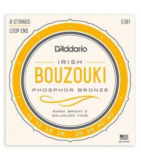 Portada del juego de cuerdas DAddario modelo EJ81 para bouzouki irlandés
