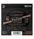 Package backcover of the string set DAddario model EJ46 3D Multipack in nylon and high tension for classical guitar