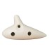 Back of the ocarina Woodi model Ivory WRO-917-WH made in plastic