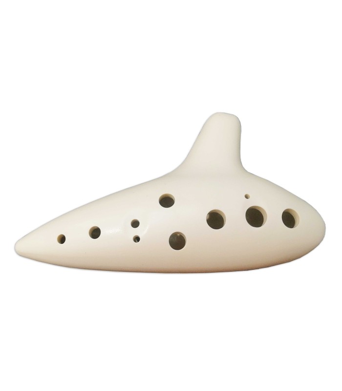 Ocarina Woodi modelo Marfil WRO-917-WH construida en plástico