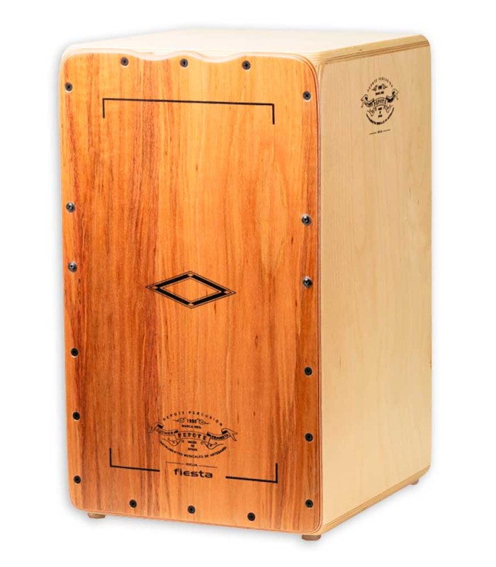 Cajon Pepote modelo Fiesta com tampo em madeira Etimoe