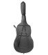 Back and straps of the bag of the double bass Corina model Duetto of 3/4 size