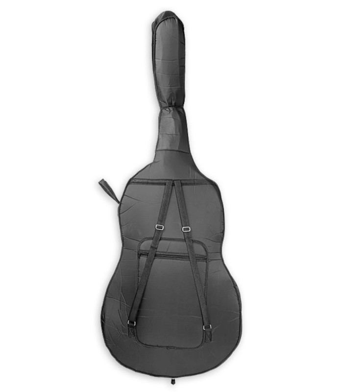 Back and straps of the bag of the double bass Corina model Duetto of 3/4 size