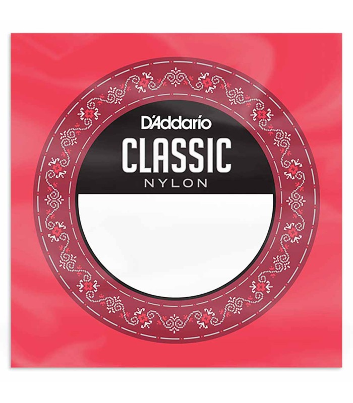 Package cover of the string DAddario model J2703 3rd G in normal tension 
 nylon for classical guitar