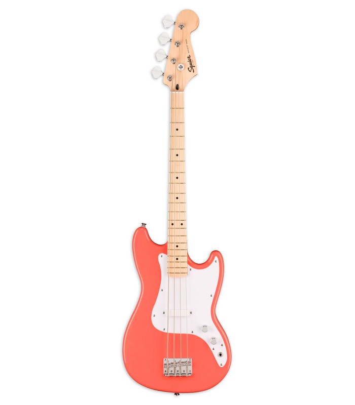 Guitarra baixo Fender Squier modelo Bronco Bass MN TCO com escala curta